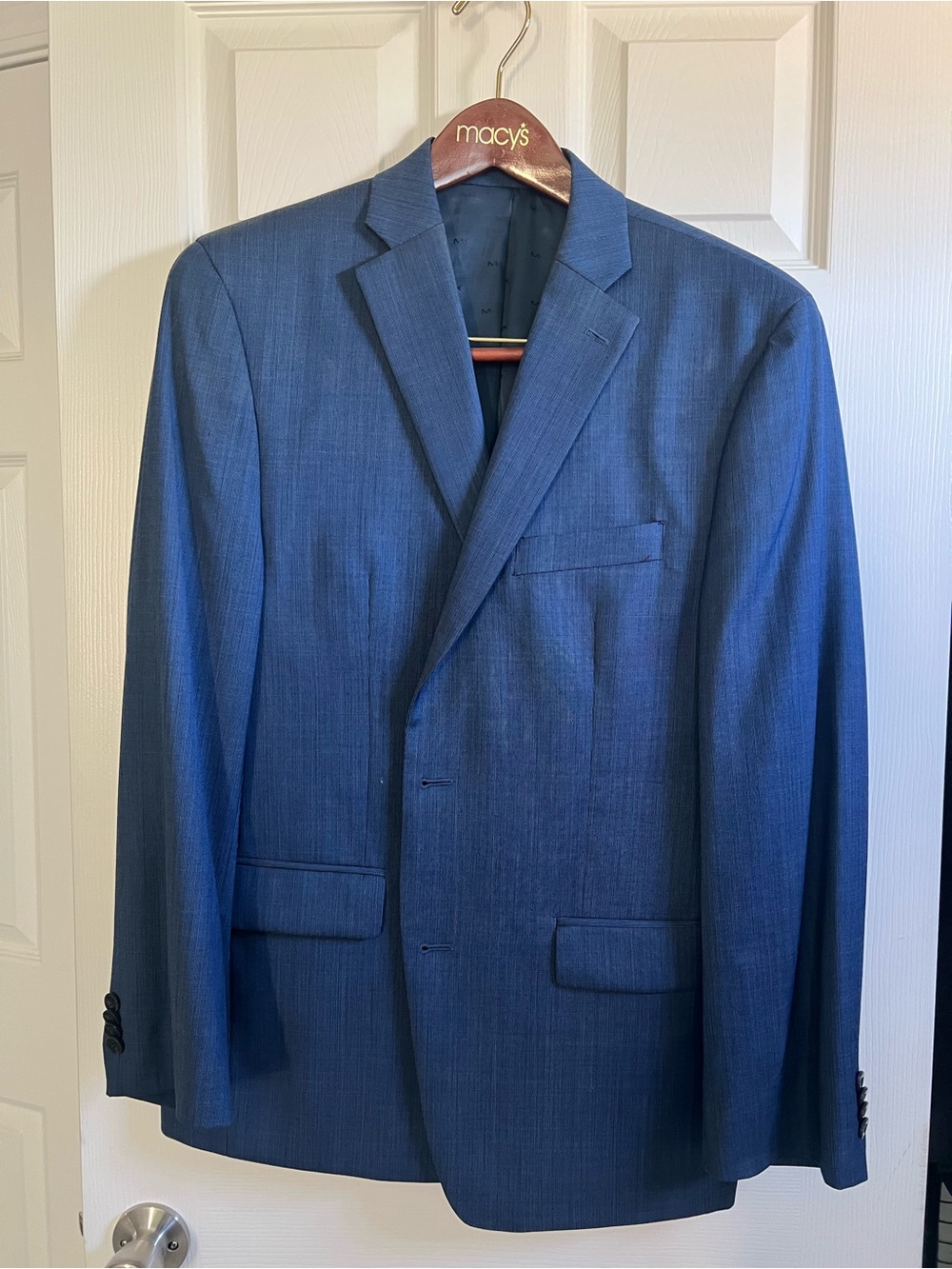 Michael Kors Men's Navy Blue Two-Button Suit Jacket